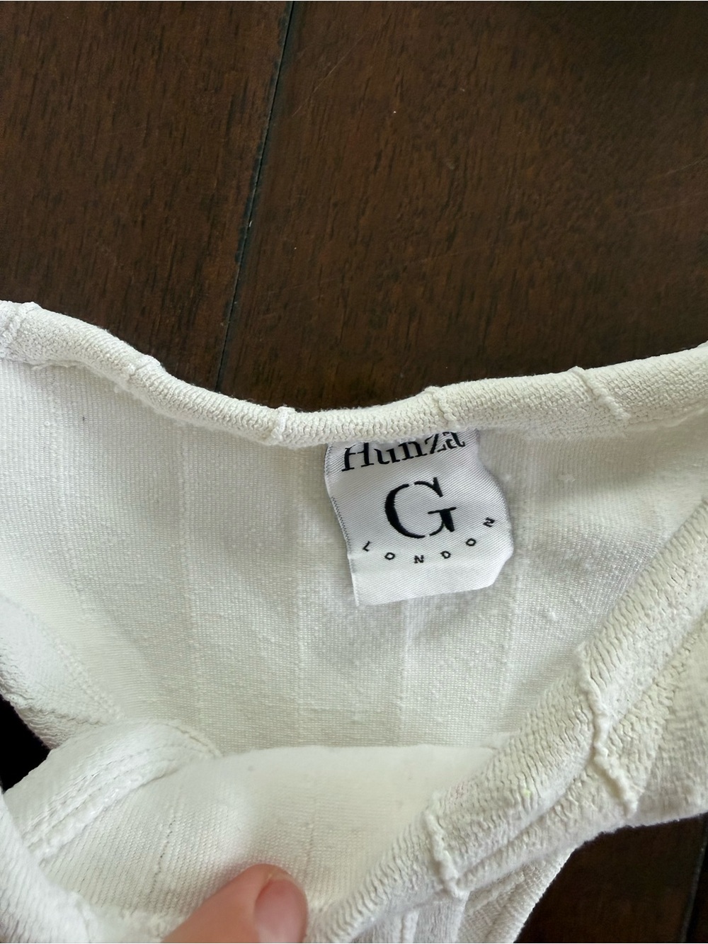 Hunza G White Ribbed Bikini Set - Picture 2 of 5